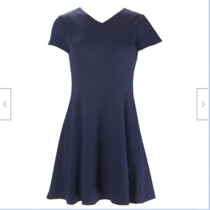 Gant Navy Blue Short Sleeve Dress